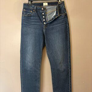 Levi's 501 Curve Jeans size 29x30 denim classic high rise button fly mom jeans